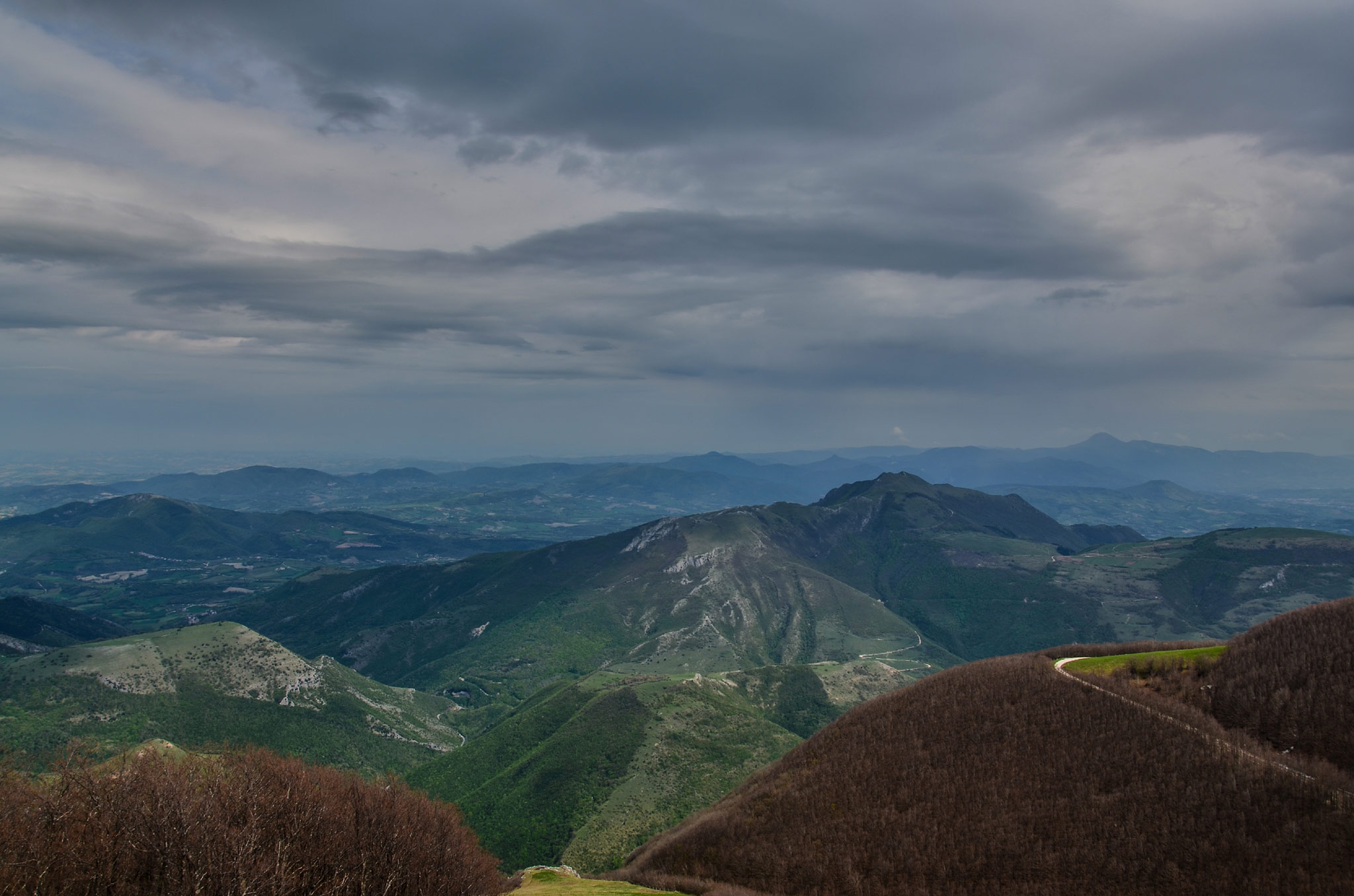 Monte Catria (1,702 m) is a mountain in the central Apennines.